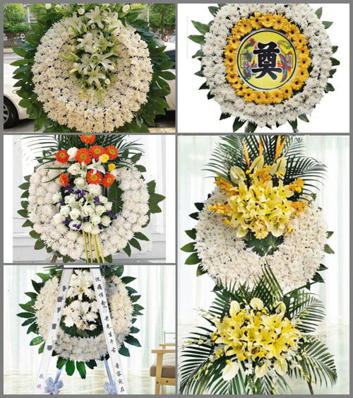 山东青岛莱西市院上镇后上泊村花圈速递